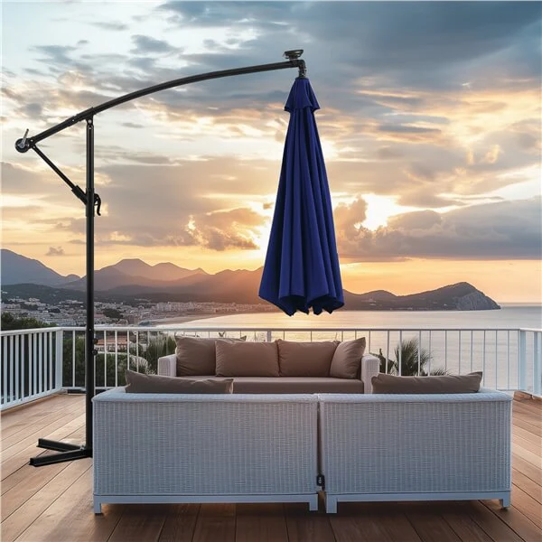 10 Ft 8-Rib Patio Offset Umbrella - Image 3