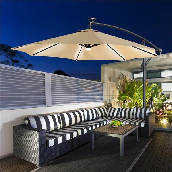 10 Ft 8-Rib Patio Offset Umbrella - Image 6