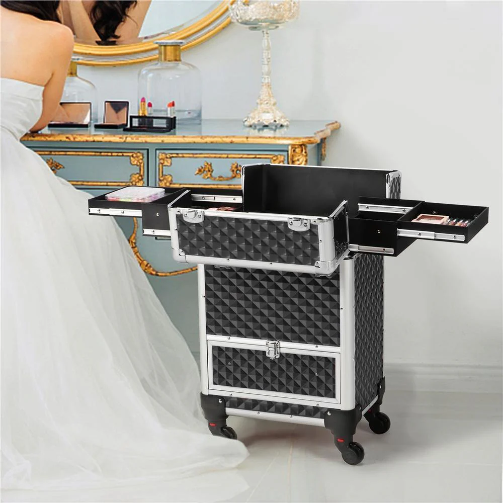 Yaheetech Aluminum Cosmetic Case 22 Inch - Image 7