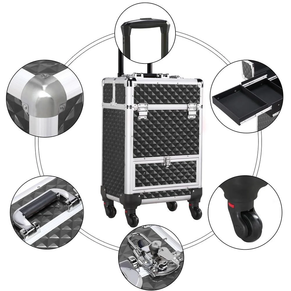Yaheetech Aluminum Cosmetic Case 22 Inch - Image 8