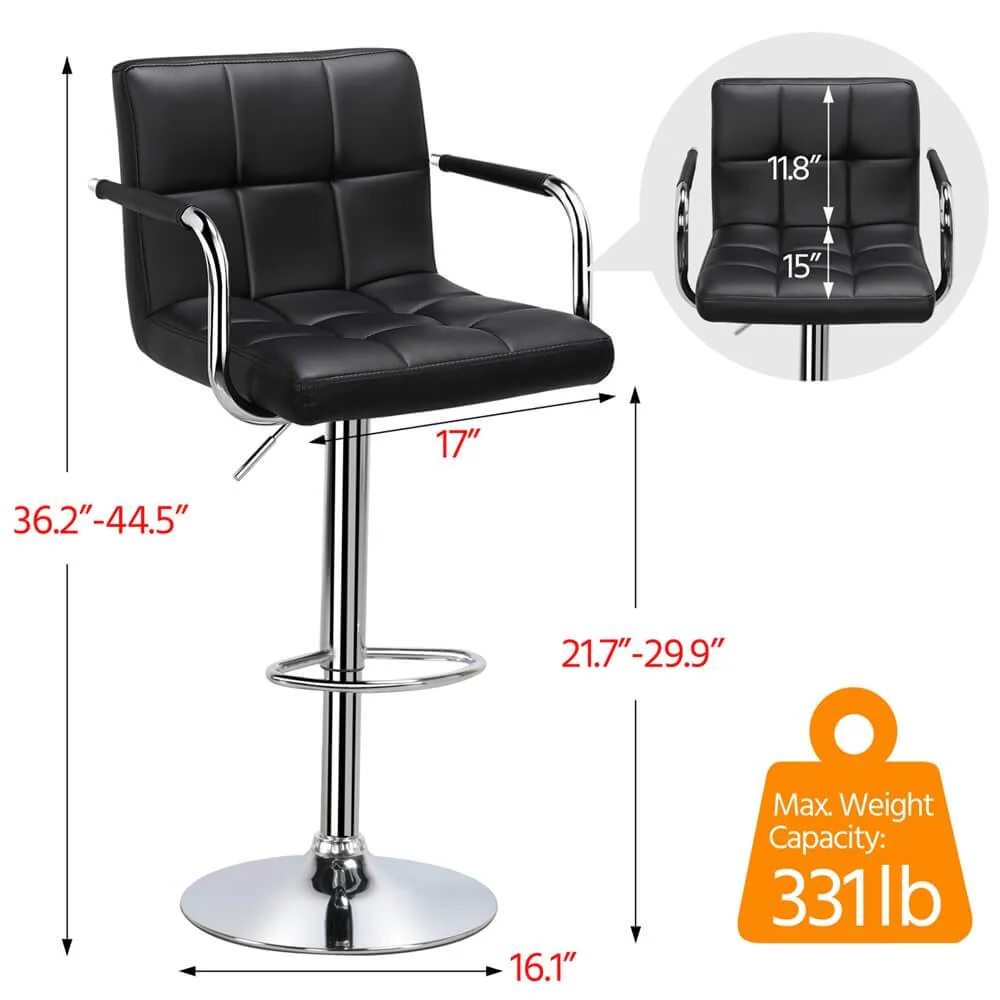 Yaheetech Bar Stools Adjustable Counter Stools - Image 14