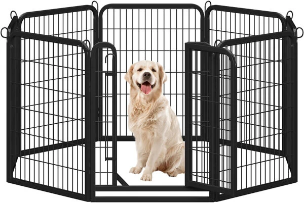Set of 3 -31.5″ Tall 8 Panels Dog Playpen - Image 2