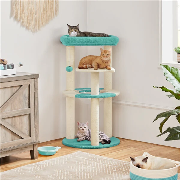 35.5″ Tall Ocean Cat Tree - Image 5
