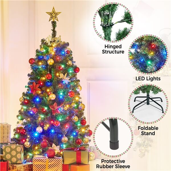 Yaheetech Pre-lit Artificial Christmas Tree - Image 12