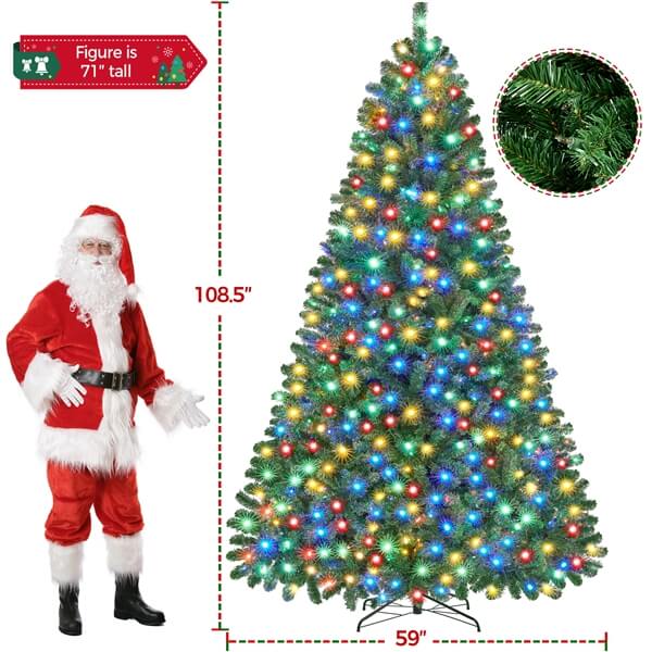 Yaheetech Pre-lit Artificial Christmas Tree - Image 6