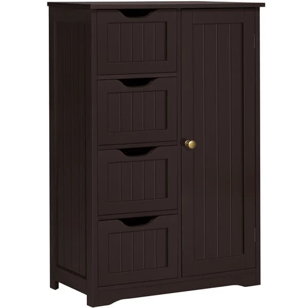 Yaheetech Bathroom Cabinet 4 Drawers - Image 4