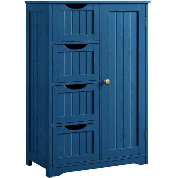 Yaheetech Bathroom Cabinet 4 Drawers - Image 5