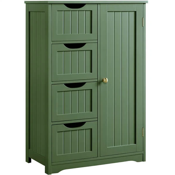 Yaheetech Bathroom Cabinet 4 Drawers - Image 7