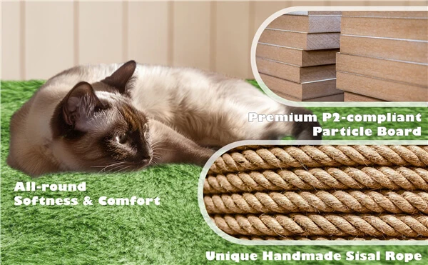 54.5'' Tall Cat Tree Condo Kitten Tree Tower - Image 6