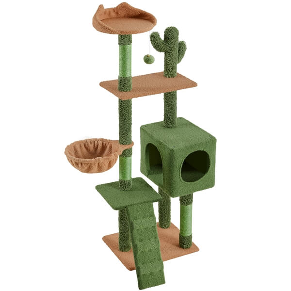 59.5″ H Cactus-Design Cat Tree for Indoor Cats - Image 5