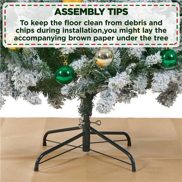Yaheetech Pre-lit Spruce Artificial Christmas Tree - Image 11