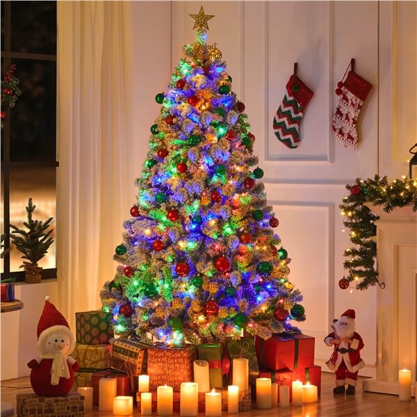 Yaheetech Pre-lit Spruce Artificial Christmas Tree - Image 17