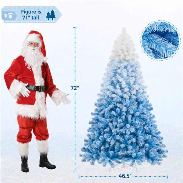 Yaheetech Pre-lit Spruce Artificial Christmas Tree - Image 8
