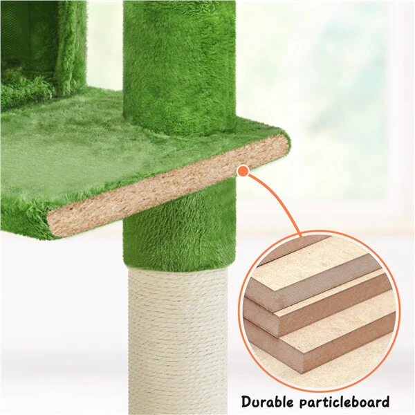 62.5″ H Cat Tree Condo Kitten Tree Tower - Image 4