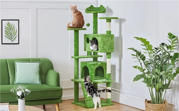 62.5″ H Cat Tree Condo Kitten Tree Tower - Image 5