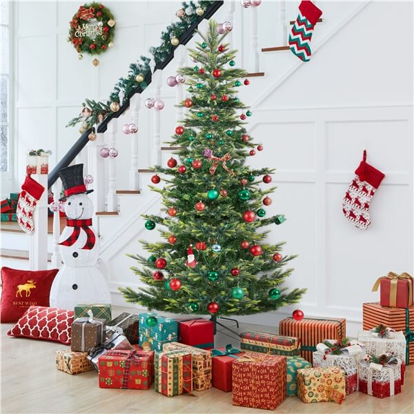 Yaheetech Pre-lit Aspen Fir Artificial Christmas Tree - Image 8
