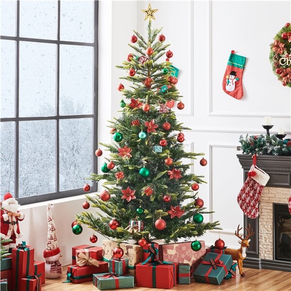 Yaheetech Pre-lit Aspen Fir Artificial Christmas Tree - Image 9