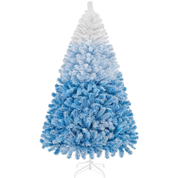 Yaheetech 6Ft Pre-lit Flocked Artificial Christmas Tree - Image 3