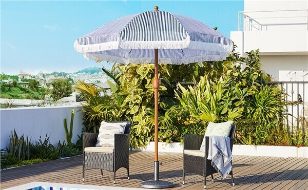 9ft Eight-Rib Holiday Style Patio Umbrella - Image 7