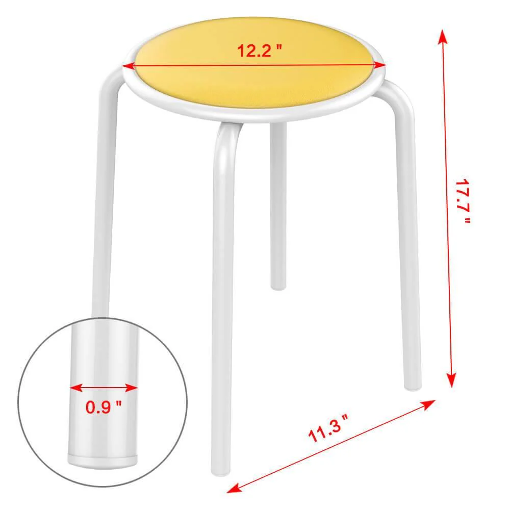 Yaheetech 17.7 Inch Stack Stools - Image 3