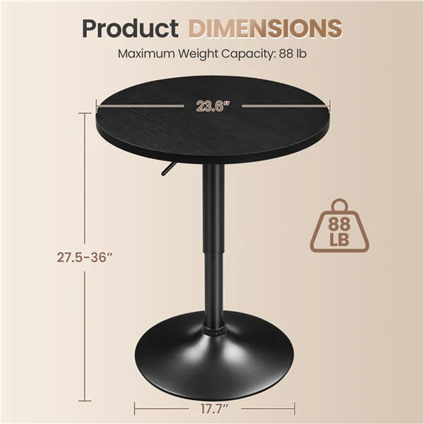 Yaheetech Round Bar Table - Image 4