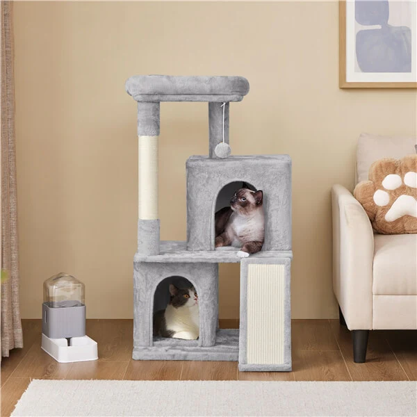 Cat Tree Multilevel Cat Tower with Double Condos Cat Houses - Image 5