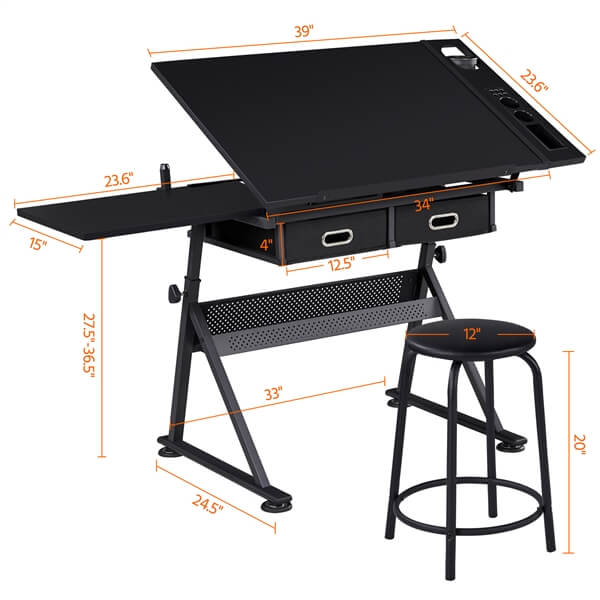 Yaheetech Drafting Table for Artists - Image 4