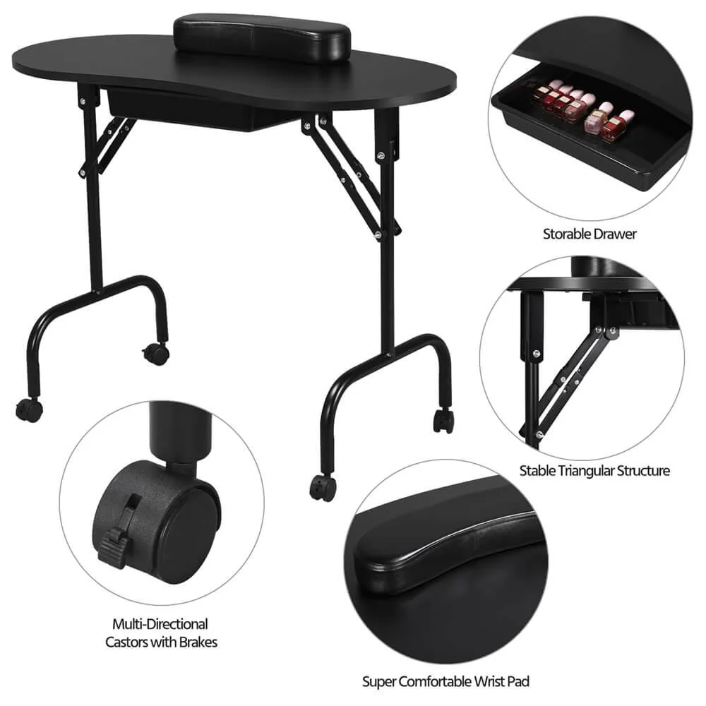 Yaheetech 37-inch Manicure Table - Image 6