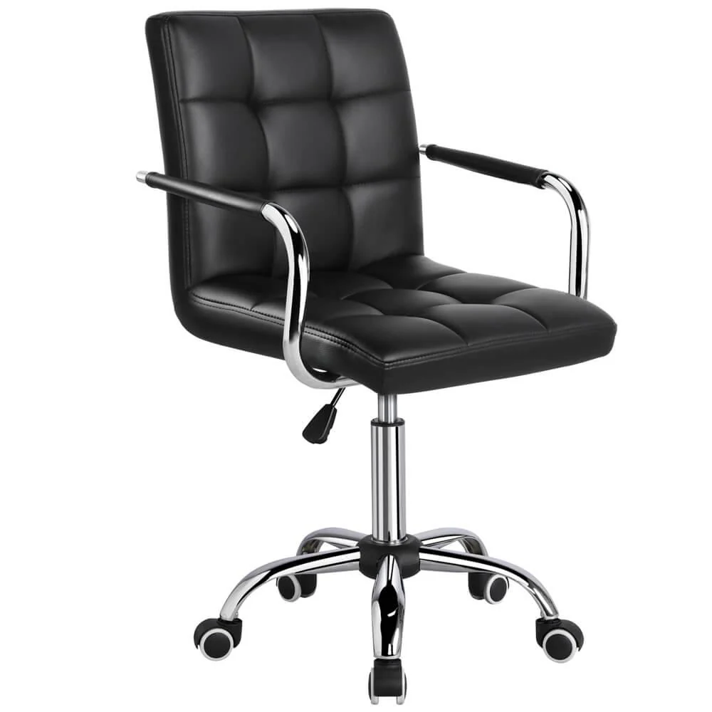 Yaheetech Armrests Modern PU Leather Office Chair - Image 3