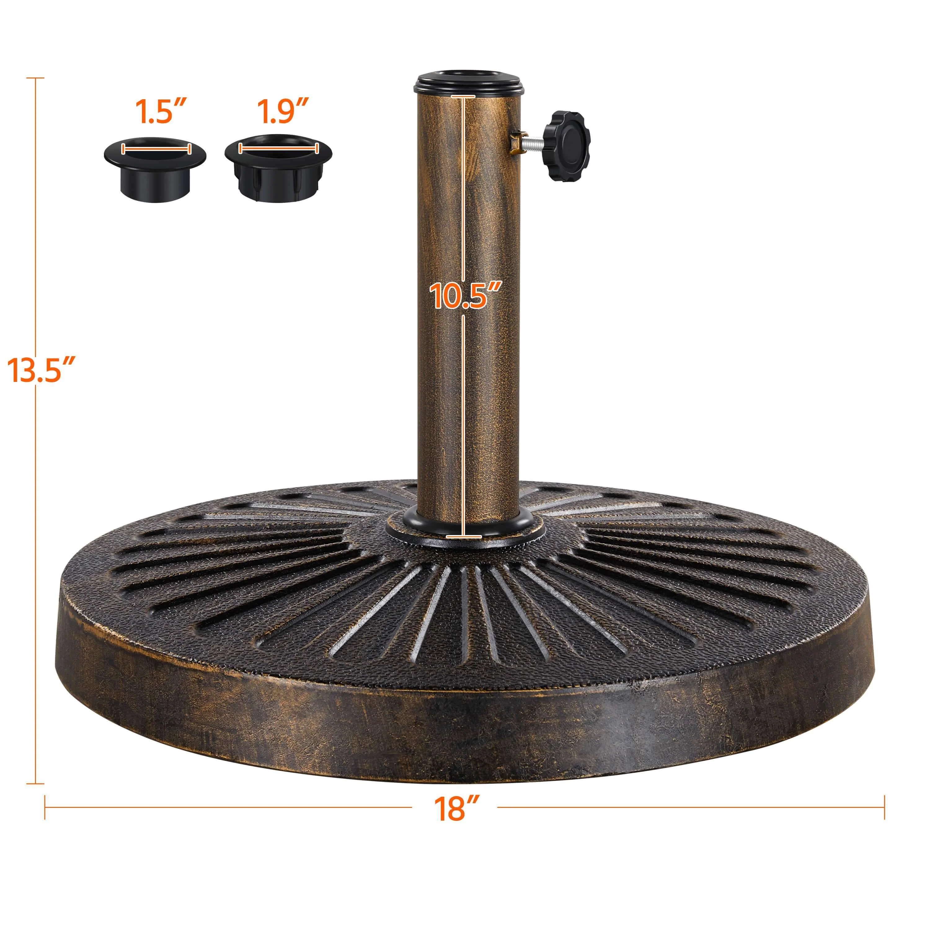 Yaheetech 18'' 30lbs Umbrella Base - Image 3