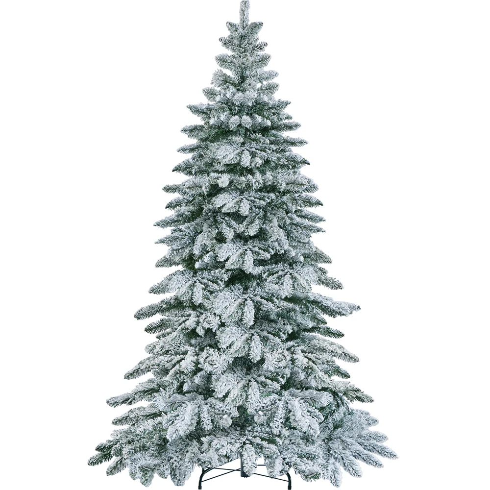 Prelit Slim Fir Christmas Tree with Warm LED Lights