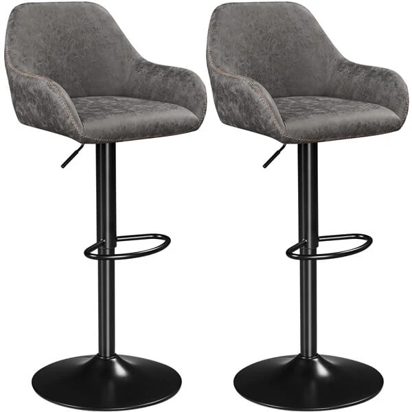 Yaheetech PU Leather Swivel Counter Height Barstools - Image 2