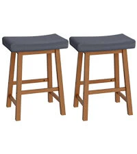 Set of 2 Farmhouse Counter Height Bar Stools