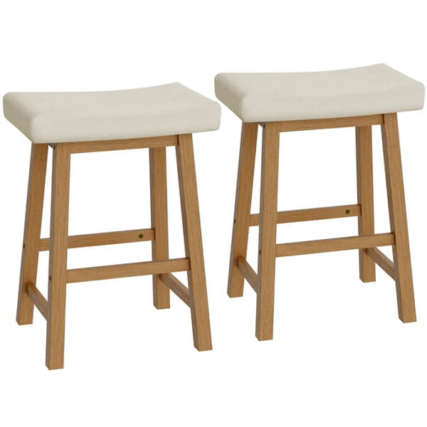 Set of 2 Farmhouse Counter Height Bar Stools - Image 6