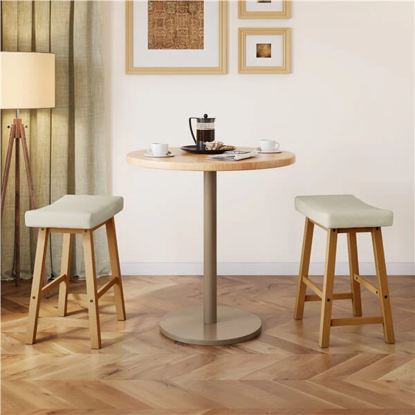 Set of 2 Farmhouse Counter Height Bar Stools - Image 9
