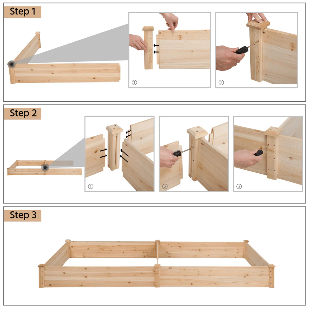 Yaheetech Garden Bed Wooden - Image 8