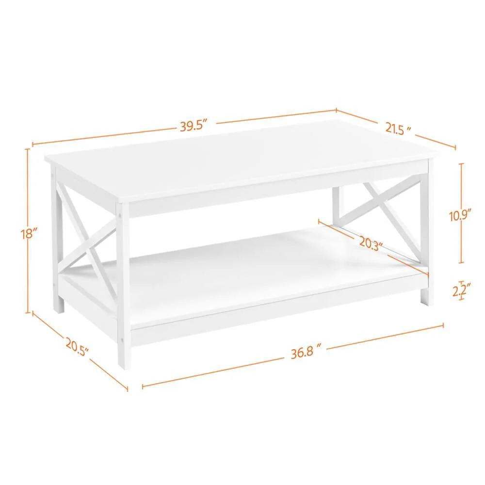 Yaheetech X-Design Coffee Table - Image 3