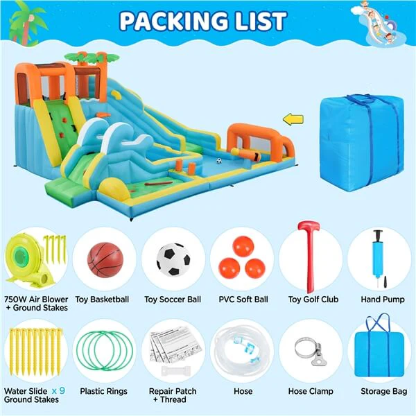 Yaheetech 10 in 1 Inflatable Water Slide - Image 6