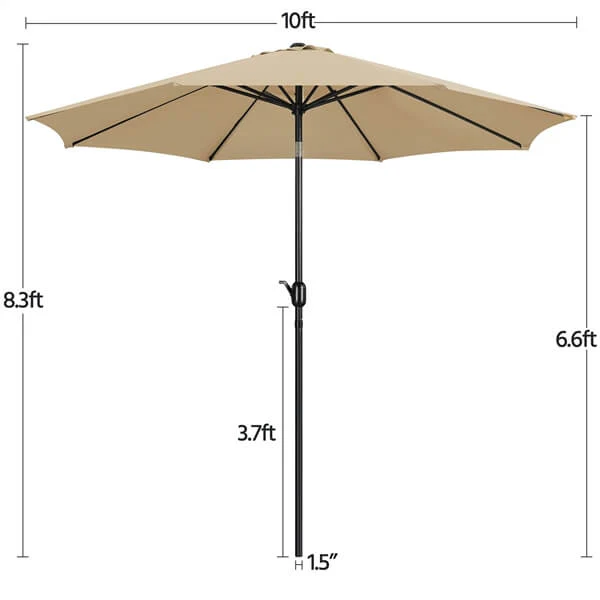 Yaheetech 10FT Patio Umbrella - Image 4