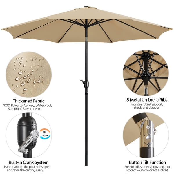 Yaheetech 10FT Patio Umbrella - Image 5