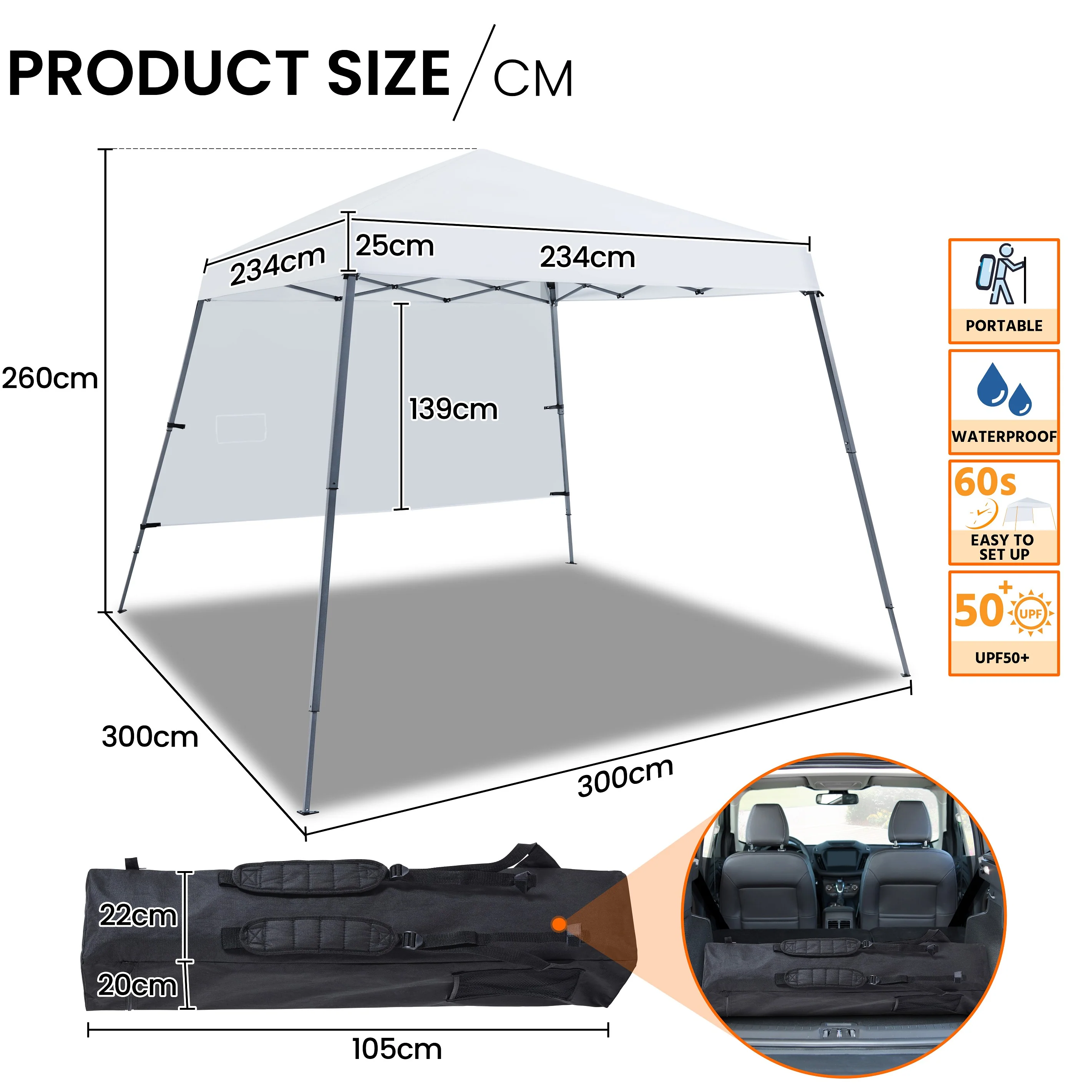 Yaheetech 10x10ft Pop-Up Canopy - Image 5