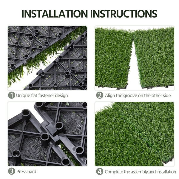 Yaheetech 12" x 12" Artificial Grass - Image 5
