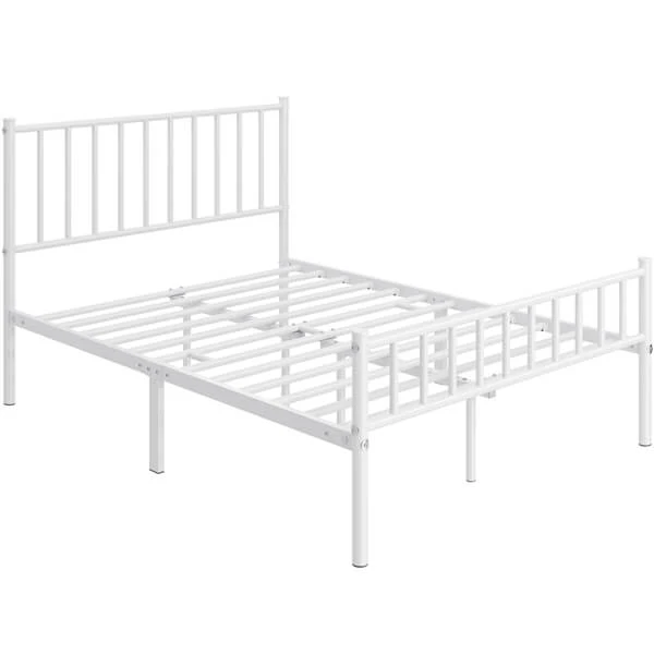 Yaheetech 14 Inch White Metal Bed - Image 4