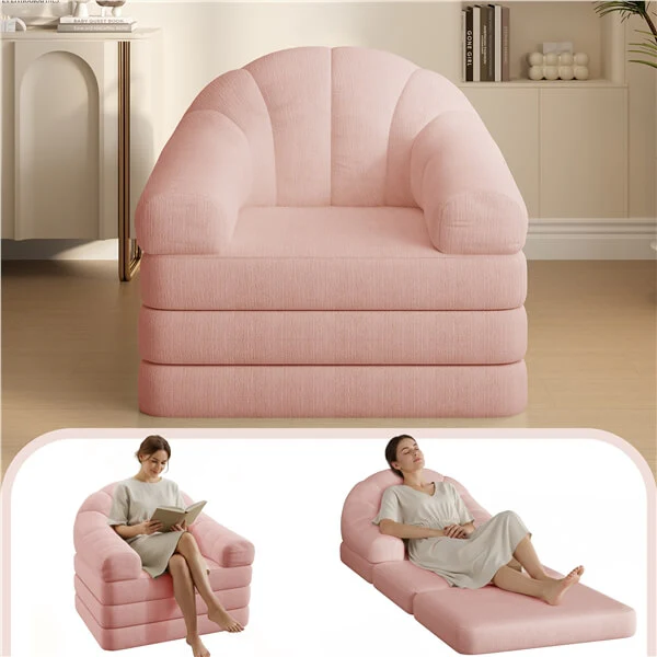 Yaheetech 2-in-1 Folding Sofa Bed - Image 10