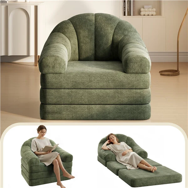 Yaheetech 2-in-1 Folding Sofa Bed - Image 6