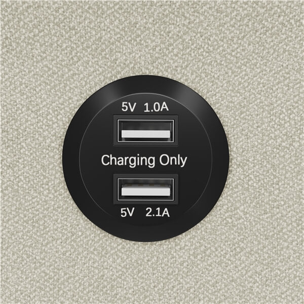 Yaheetech 2-Seater Fabric Couch with USB Charging Ports - Image 6