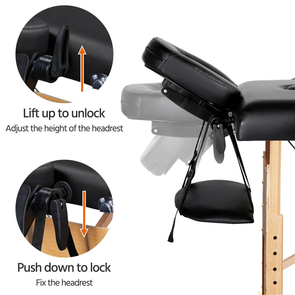 Yaheetech 2 Sectional Folding Massage Table - Image 8