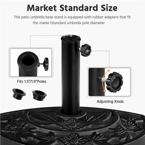 Yaheetech 21.5lb Half Round Umbrella Base - Image 6
