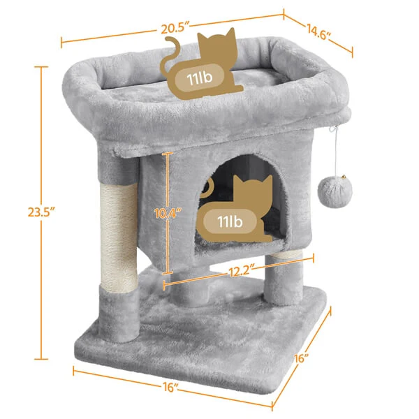 Yaheetech 23.5in Cat Tree Tower - Image 7