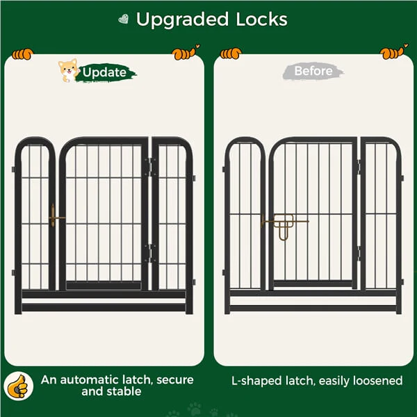 Yaheetech 24 inch 8 Panels Dog Pen Indoor Heavy Duty Puppy Exercise Pen - Image 10